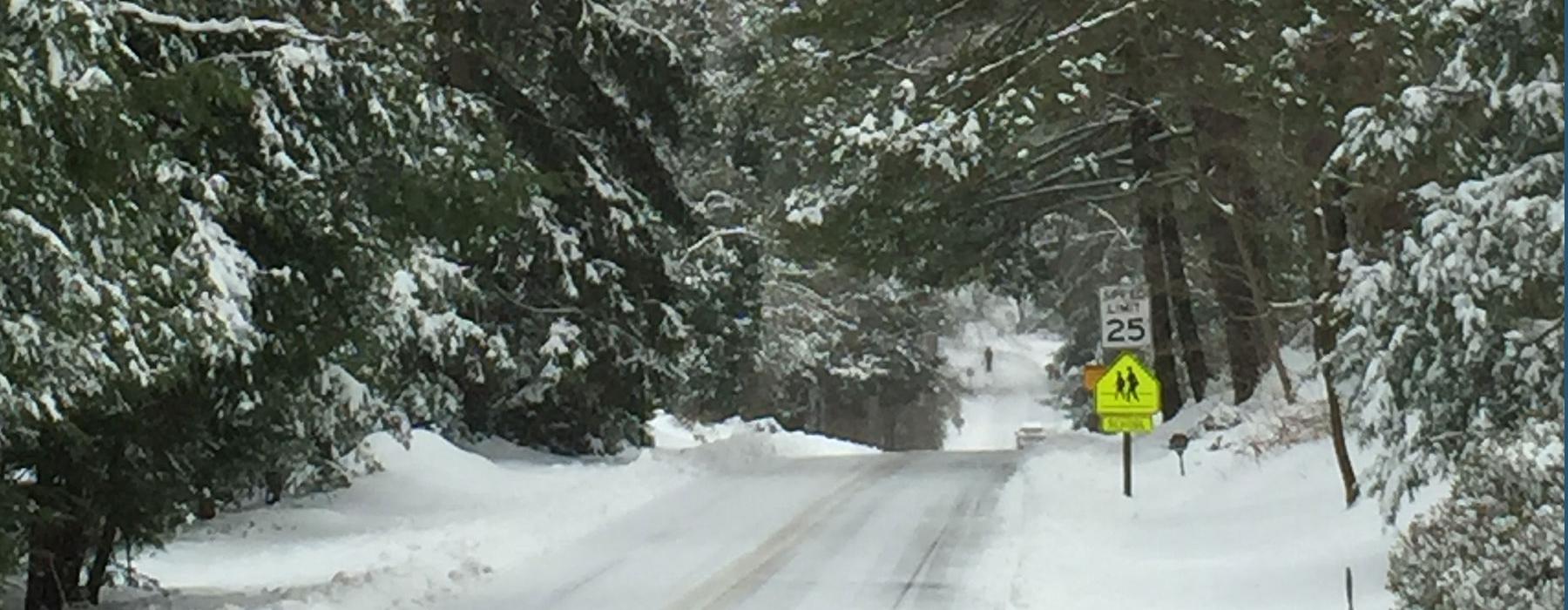 Snow road