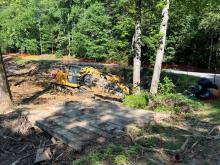 Boulder Wall Installation