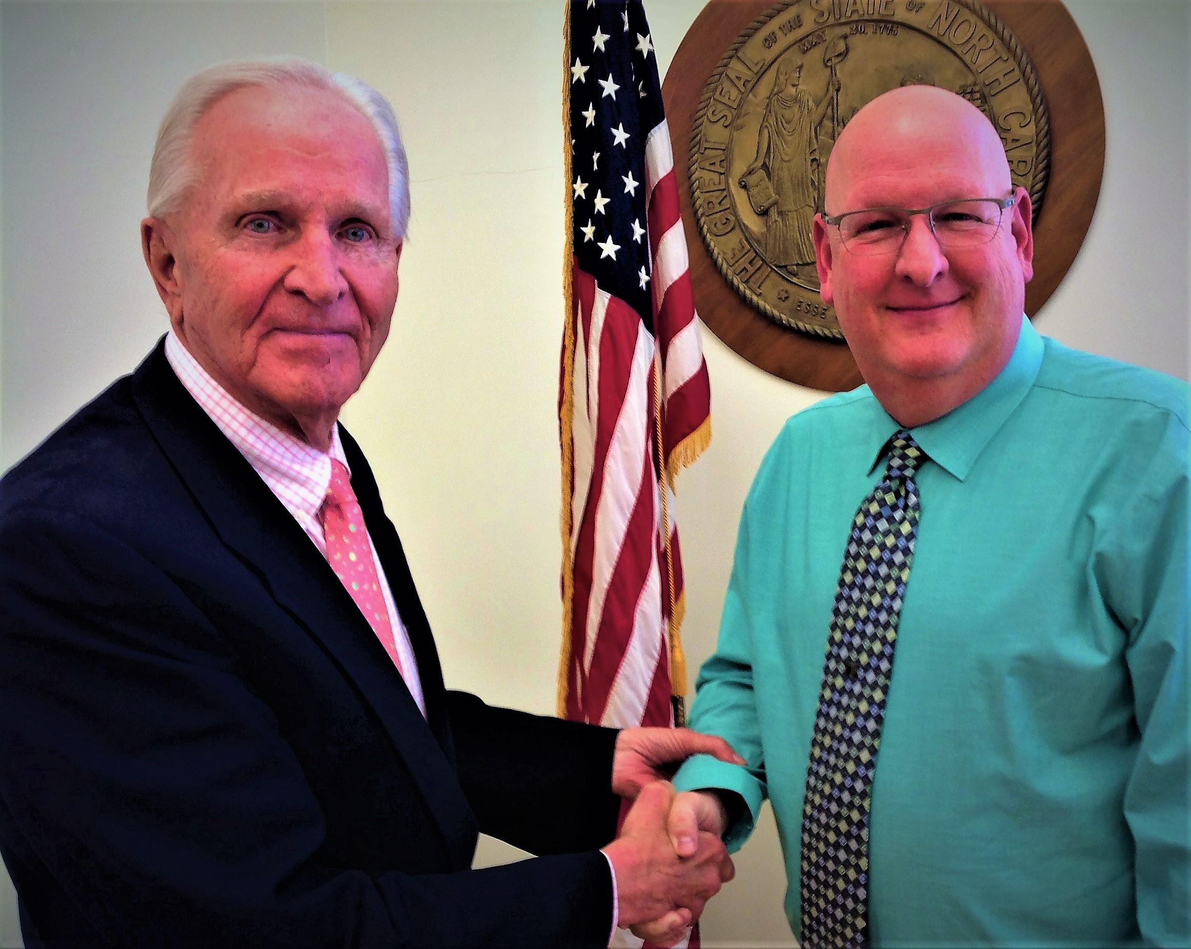 Mayor George Goosmann and Police Chief Chris Beddingfield